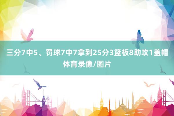 三分7中5、罚球7中7拿到25分3篮板8助攻1盖帽体育录像/图片