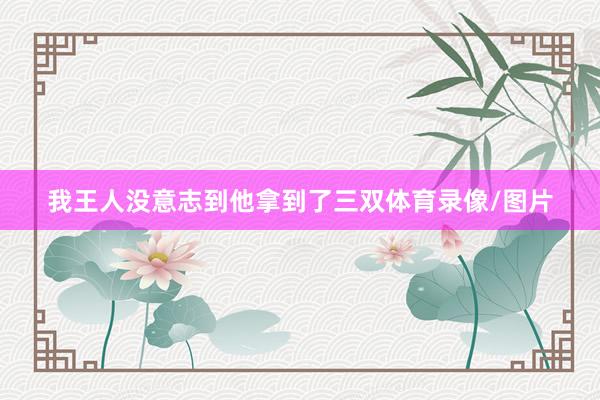 我王人没意志到他拿到了三双体育录像/图片