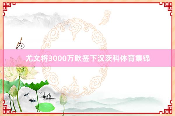 尤文将3000万欧签下汉茨科体育集锦