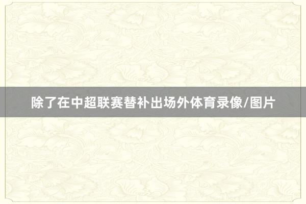 除了在中超联赛替补出场外体育录像/图片