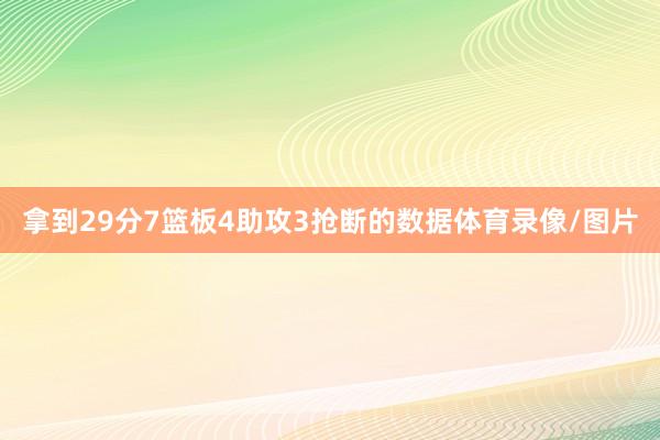 拿到29分7篮板4助攻3抢断的数据体育录像/图片