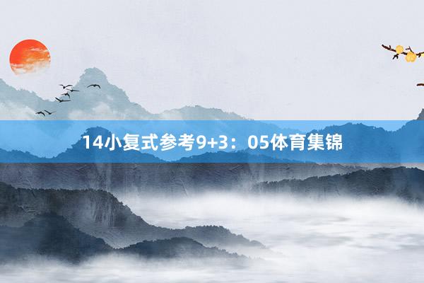 14　　小复式参考9+3：05体育集锦