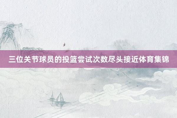 三位关节球员的投篮尝试次数尽头接近体育集锦