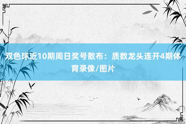 双色球近10期周日奖号散布：质数龙头连开4期体育录像/图片