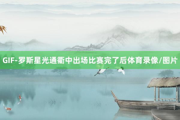 GIF-罗斯星光通衢中出场比赛完了后体育录像/图片