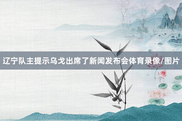 辽宁队主提示乌戈出席了新闻发布会体育录像/图片