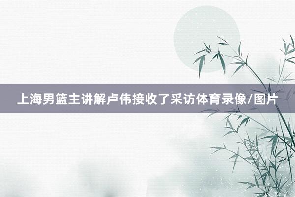 上海男篮主讲解卢伟接收了采访体育录像/图片