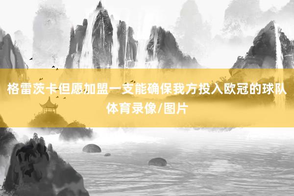 格雷茨卡但愿加盟一支能确保我方投入欧冠的球队体育录像/图片